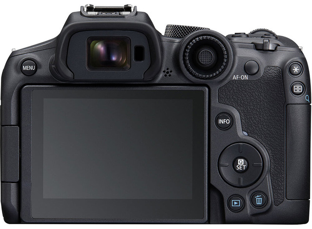 Canon EOS R7 機身背面。