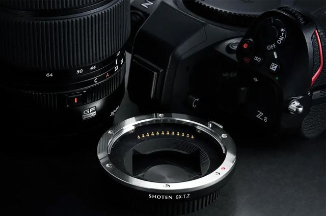 SHOTEN GXTZ 電子轉接環正式發表！Nikon Z 相機也能銜接 Fujifilm GFX 鏡頭