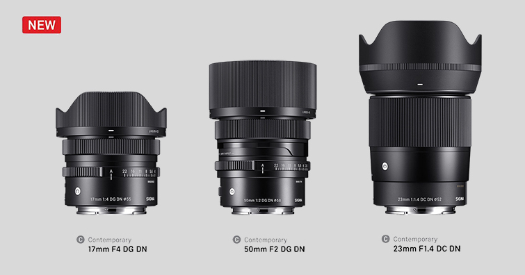 SIGMA 17mm F4、50mm F2 DG DN、23mm F1.4 DC DN台灣建議售價出爐！
