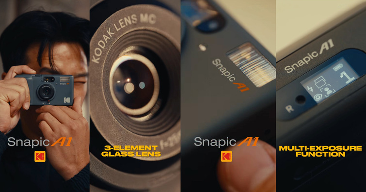 經典重現？柯達授權底片機 Snapic A1 預告登場，強調區域對焦與自動化功能